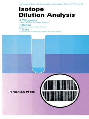 cover image of Isotope Dilution Analysis